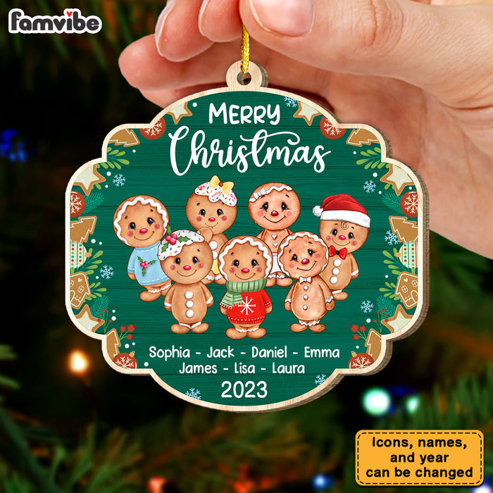 Personalized Christmas Gift  For Family Gingerbreads Ornament 29545 1