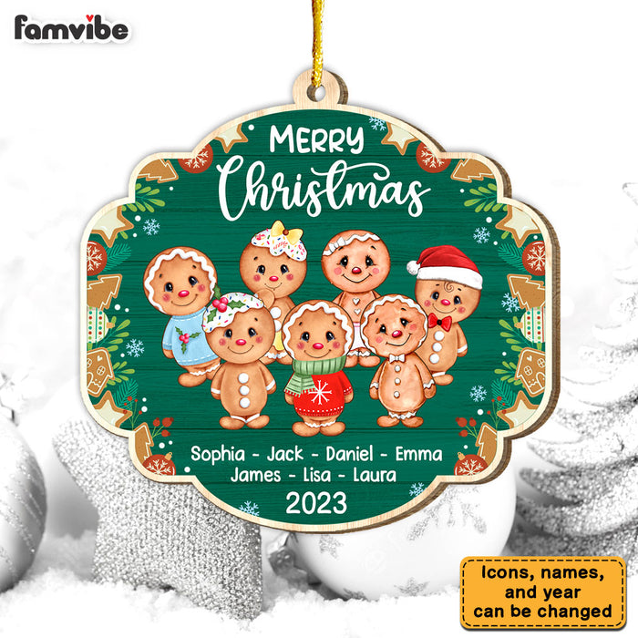 Personalized Christmas Gift  For Family Gingerbreads Ornament 29545 1