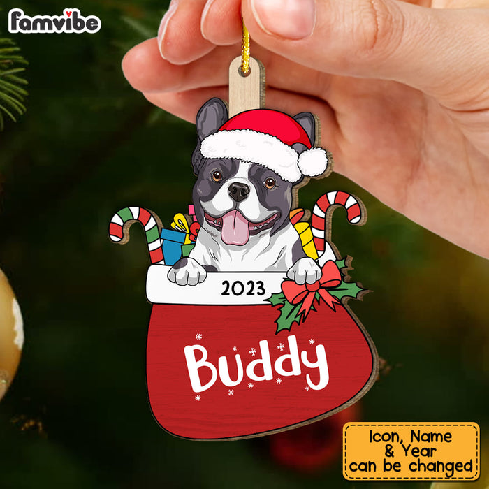 Personalized Gift For Family Christmas 2023 Dog Present Ornament 29546 1