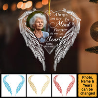 Personalized Photo Angel Wings Memorial Ornament 29569 thumb 1
