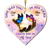 Personalized Butterfly Memorial Gift For Loss Of Loved One Heart Ornament 29575 1