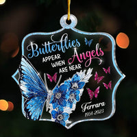 Personalized Memorial Gift When Angels Are Near Ornament 29576 thumb 1