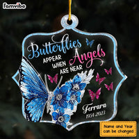 Personalized Memorial Gift When Angels Are Near Ornament 29576 thumb 1