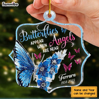 Personalized Memorial Gift When Angels Are Near Ornament 29576 thumb 1
