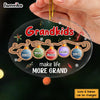 Personalized Grandma Heartstrings Christmas 2 Layered Mix Ornament 29577 1