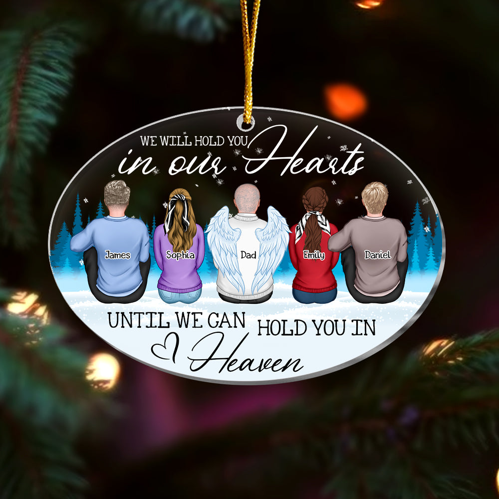 Personalized Memorial Gift Hold You In Heaven Ornament 29578 Primary Mockup