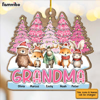 Personalized Gift For Grandma Woodland Animal Ornament 29580 thumb 1