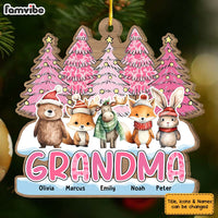 Personalized Gift For Grandma Woodland Animal Ornament 29580 thumb 1