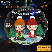 Personalized Gift For Friend Through Thick And Thin Since Ornament 29582 thumb 1