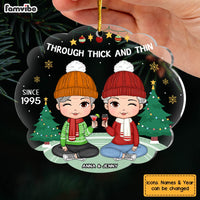 Personalized Gift For Friend Through Thick And Thin Since Ornament 29582 thumb 1