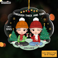 Personalized Gift For Friend Through Thick And Thin Since Ornament 29582 thumb 1