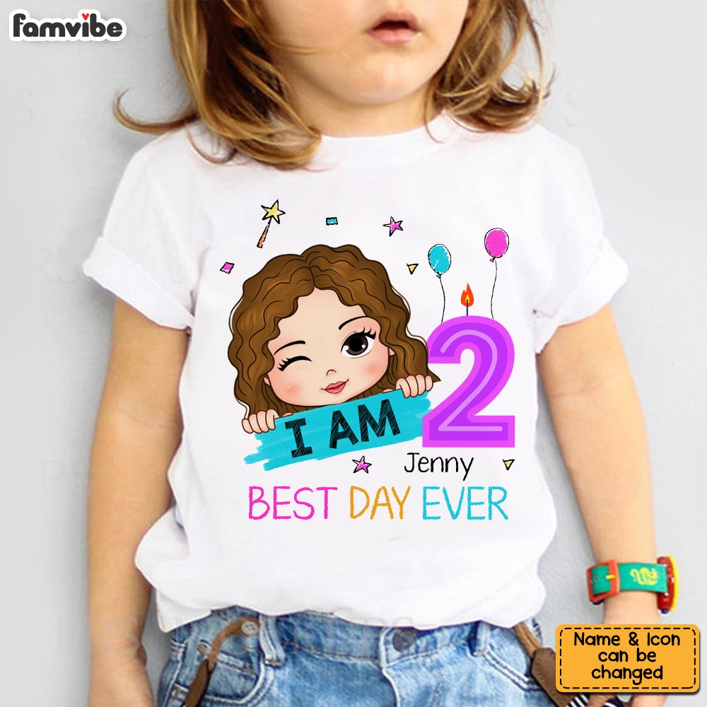 Personalized Birthday Gift For Granddaughter I Am 2 Kid T Shirt 29592 Mockup Black