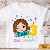 Personalized Birthday Gift For Granddaughter I Am 3 Kid T Shirt 29594 thumb 1