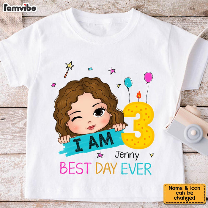 Personalized Birthday Gift For Granddaughter I Am 3 Kid T Shirt 29594 1
