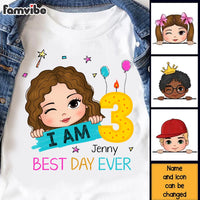 Personalized Birthday Gift For Granddaughter I Am 3 Kid T Shirt 29594 thumb 1
