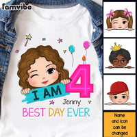 Personalized Birthday Gift For Granddaughter I Am 4 Kid T Shirt 29595 thumb 1