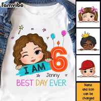 Personalized Birthday Gift For Granddaughter I Am 6 Kid T Shirt 29596 thumb 1