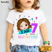 Personalized Birthday Gift For Granddaughter I Am 7 Kid T Shirt 29597 thumb 1
