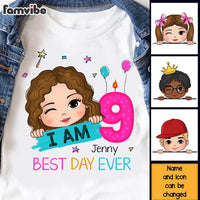 Personalized Birthday Gift For Granddaughter I Am 9 Kid T Shirt 29599 thumb 1