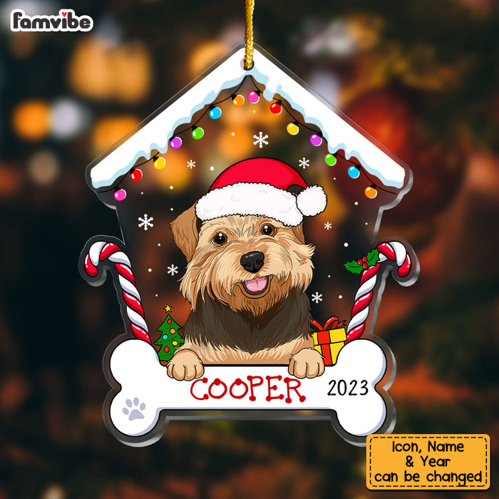 Personalized Christmas Gift For Dog Lovers  Dog House Ornament 29601 1