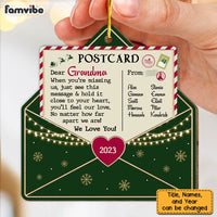 Personalized Letter To Grandma Postcard Ornament 29603 thumb 1