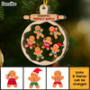 Personalized Gingerbread Christmas Grandma's Perfect Batch 2 Layered Mix Ornament 29604 1