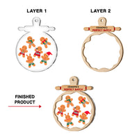 Personalized Gingerbread Christmas Grandma's Perfect Batch 2 Layered Mix Ornament 29604 thumb 1