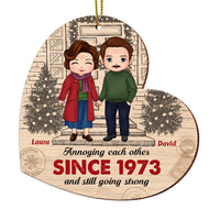 Personalized Gift For Old Couple Annoying Each Other Christmas Ornament 29608 thumb 1
