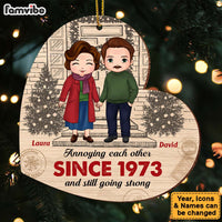 Personalized Gift For Old Couple Annoying Each Other Christmas Ornament 29608 thumb 1