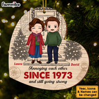 Personalized Gift For Old Couple Annoying Each Other Christmas Ornament 29608 thumb 1