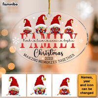 Personalized Gift For Family Making Memories Together Gnome Ornament 29609 thumb 1