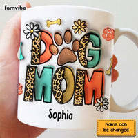 Personalized 3D Inflated Dog Mom Mug 29611 thumb 1