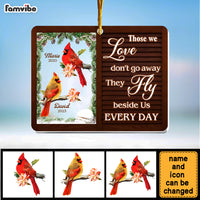 Personalized Memorial Gift Cardinal Those We Love Don't Go Away Ornament 29613 thumb 1