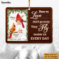 Personalized Memorial Gift Cardinal Those We Love Don't Go Away Ornament 29613 thumb 1
