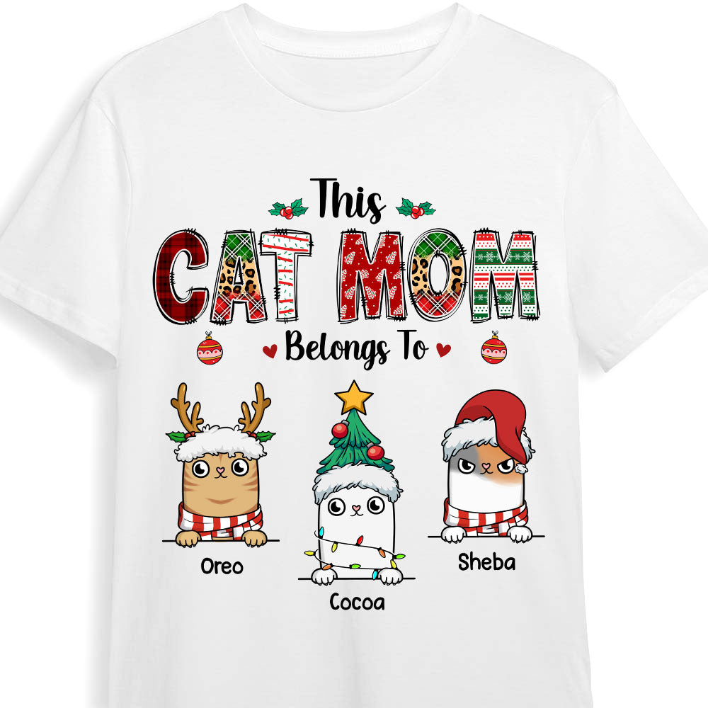 Personalized Christmas Gift For Cat Mom Shirt Hoodie Sweatshirt 29614 Primary Mockup