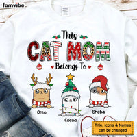 Personalized Christmas Gift For Cat Mom Shirt - Hoodie - Sweatshirt 29614 thumb 1