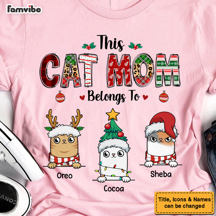 Personalized Christmas Gift For Cat Mom Shirt - Hoodie - Sweatshirt 29614 1
