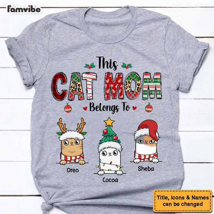 Personalized Christmas Gift For Cat Mom Shirt - Hoodie - Sweatshirt 29614 1
