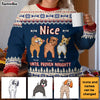 Personalized Nice Until Proven Naughty Ugly Sweater 29615 1