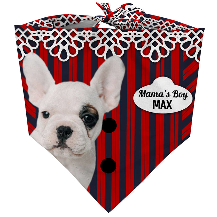 Personalized Christmas For Dog Mama's Boy Bandana 29617 1