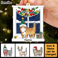 Personalized Christmas Gift For Cat Lovers Meowy Christmas Ornament 29620 thumb 1