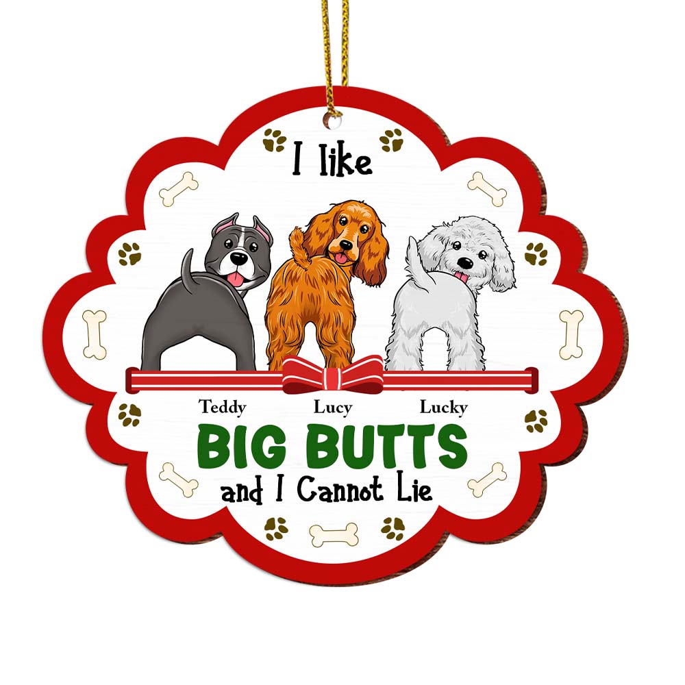 Personalized I Like Big Butts And I Cannot Lie Ornament 29621 Primary Mockup
