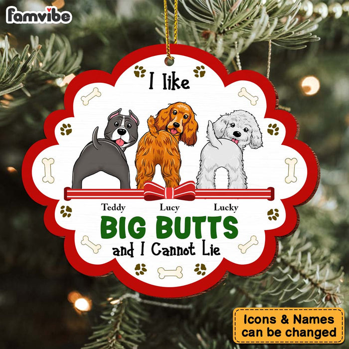 Personalized I Like Big Butts And I Cannot Lie Ornament 29621 1