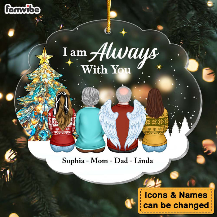 Personalized Christmas Light Memorial Always With You Ornament 29623 1