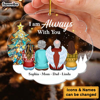 Personalized Christmas Light Memorial Always With You Ornament 29623 thumb 1