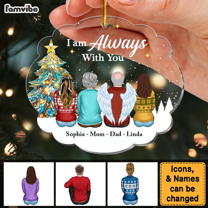 Personalized Christmas Light Memorial Always With You Ornament 29623 1