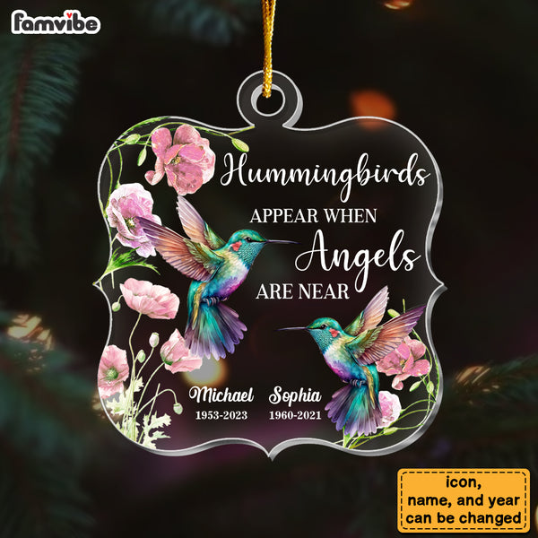 Personalized Memorial Hummingbirds Appear When Angels Are Near Ornamen ...