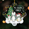 Personalized Gift For Family Penguin Ornament 29628 1