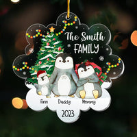 Personalized Gift For Family Penguin Ornament 29628 thumb 1