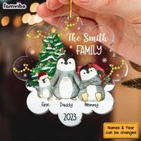 Personalized Gift For Family Penguin Ornament 29628 thumb 1